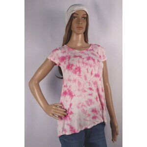 JUSTICE by‎ Pink Tie-Dye Short-Sleeve Top Size 10/12 Teenage
